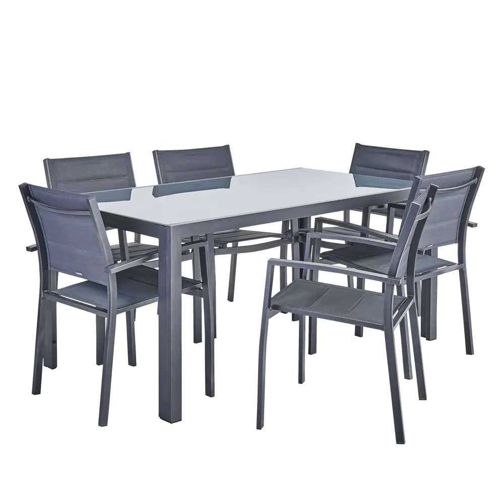 Стол садовый NATERIAL Lyra II с алюминиевой рамой и стеклянной столешницей 84494093 STLM-0960106 - Вид №4