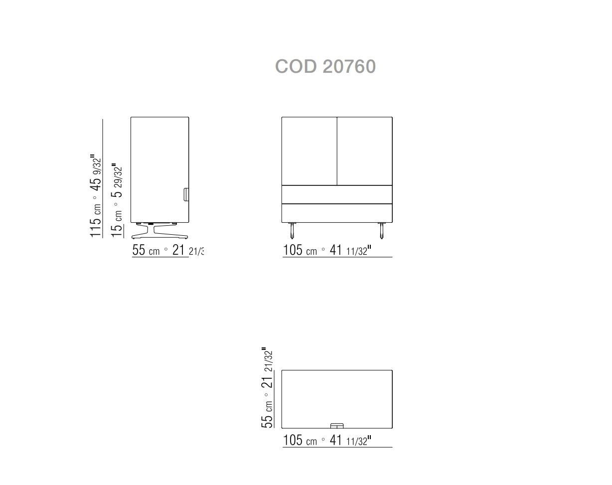 Шкаф из красного дерева с распашными дверцами Flexform перо ARCH-00084127