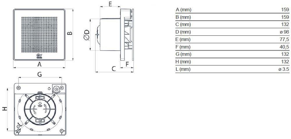 Vortice Аспиратор Punto evo es 11269 - Вид №4