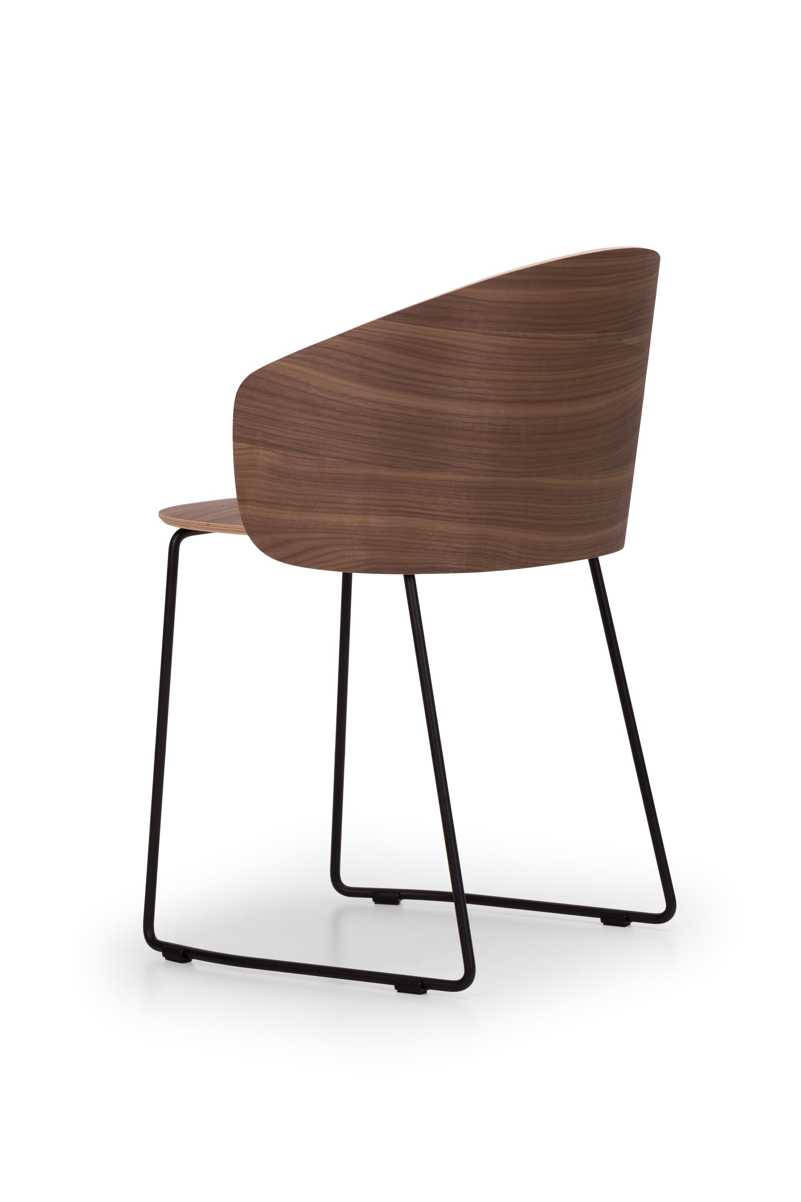 Стальной и деревянный стул с подлокотниками True Design Not Wood ARCH-00135527 - Вид №3