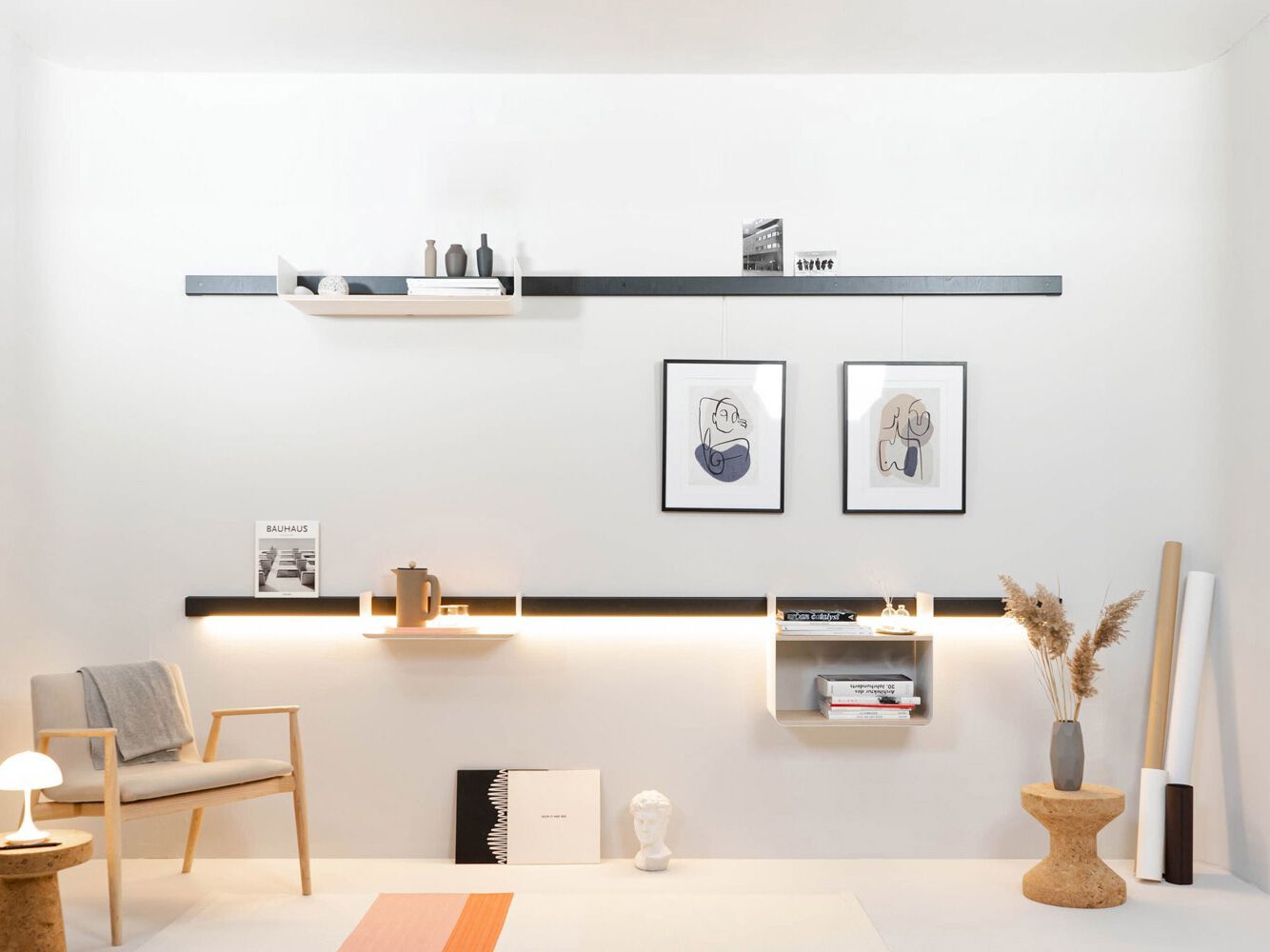 Стальная и деревянная полка Variand Furniture A02S ARCH-00026166 - Вид №1