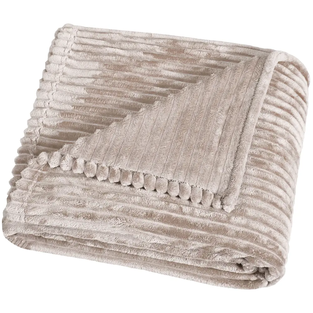 СТОЛИЦА ТЕКСТИЛЯ Плед Strips из велсофта - розовый уют в любое время года 89312868 STLM-1063579