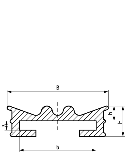 0840254 Крепление для труб  BIS Звукоизолирующий резиновый профиль звукоизолирующий вкладыш WALRAVEN  - Вид №1