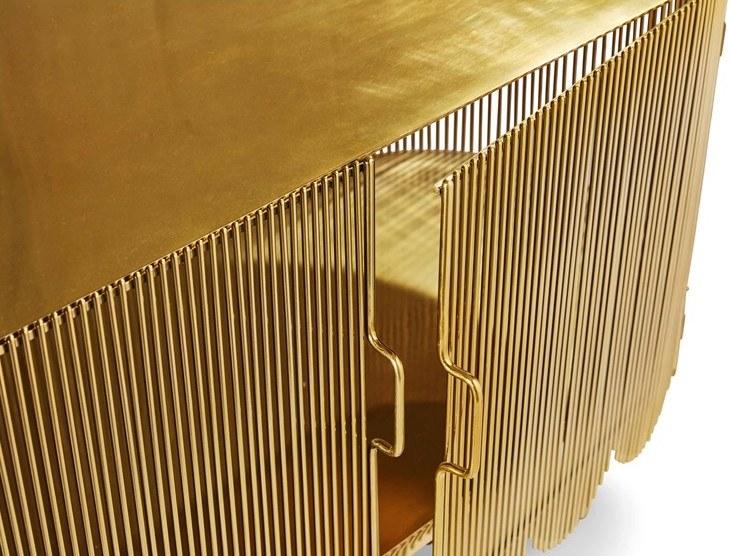 Scarlet Splendour Буфет металлический с распашными дверцами Strings sun-id-1350635 - Вид №3