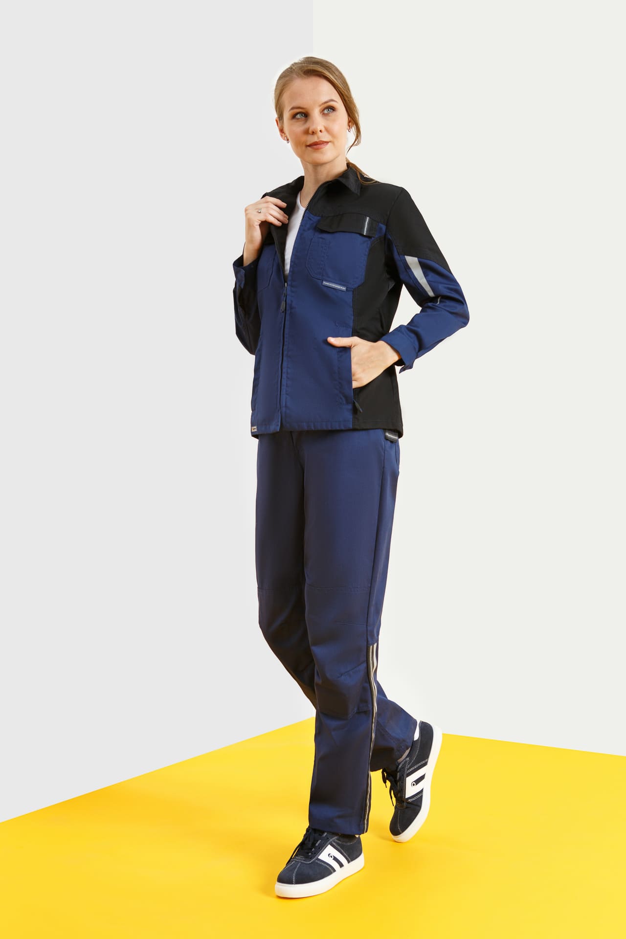 4997660 Костюм  женский темно-синий с черным STATUS  Женская размер 48-50/158-164  - Вид №7