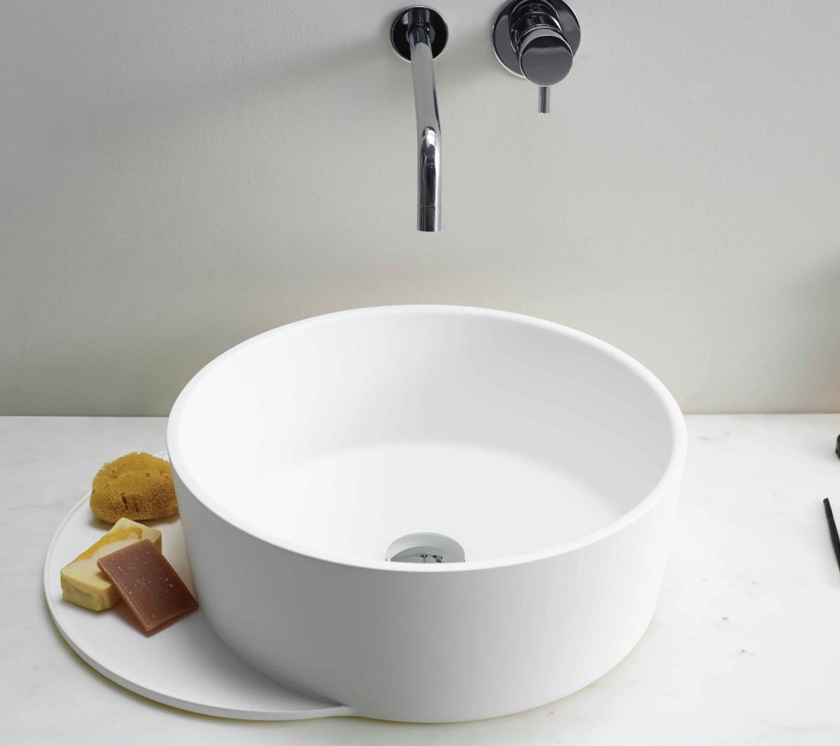 EXLAVTONDPLAT/ME Накладная раковина на столешницу  круглая Ex.T Plateau - Вид №2