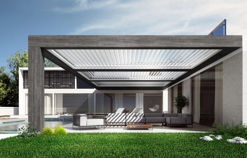 DIRELLO Алюминиевый навес с регулируемыми жалюзи и подсветкой sun-id-1469433 - Вид №3