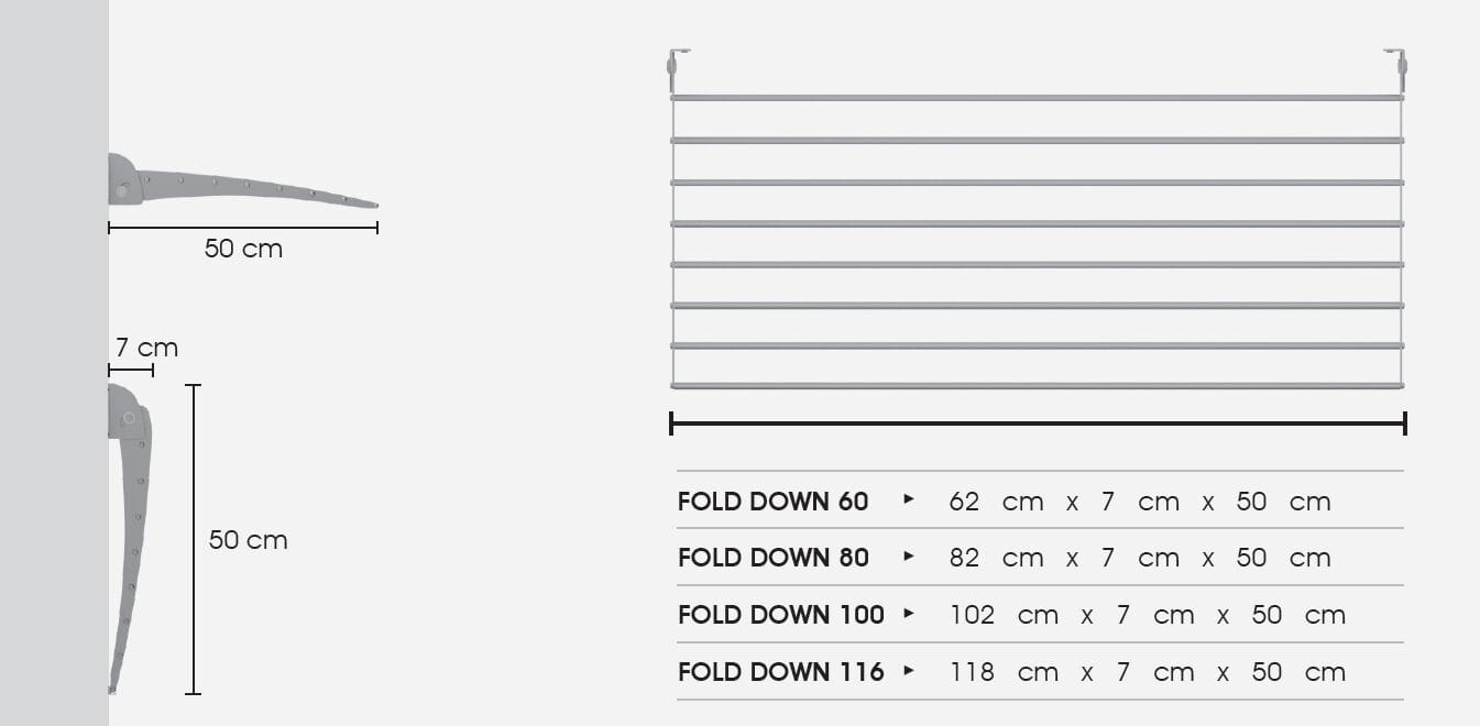 Компактная настенная сушилка для белья Foxydry FOXYDRY FOLD ARCH-00067611 - Вид №16