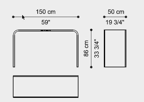 Прямоугольный консольный стол из фанеры ETRO Home Interiors Танжер ARCH-00038192 - Вид №9