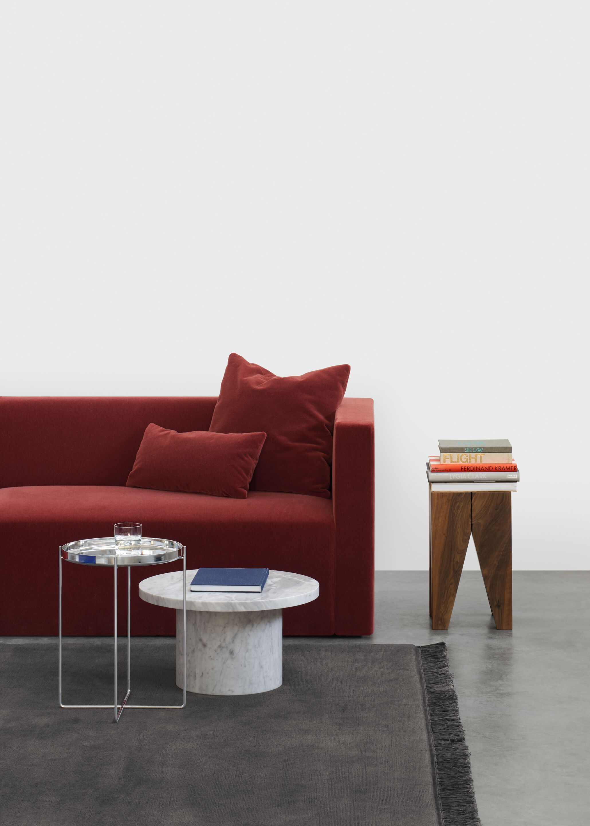 Круглый металлический журнальный столик с подносом e15 Habibi ARCH-00040117 - Вид №4