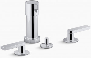 KOHLER Composed Смеситель для биде с рычажными ручками K-73077-4-CP