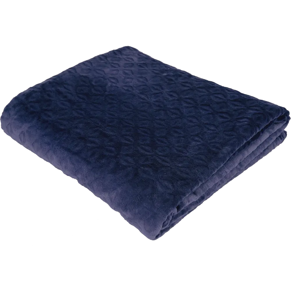 Плед «Granada» 200х220 см микрофибра цвет синий BELEZZA STLM-2084656