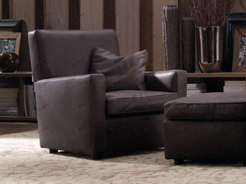 Frigerio Salotti Кожаное кресло с подлокотниками Esther sun-id-1382066