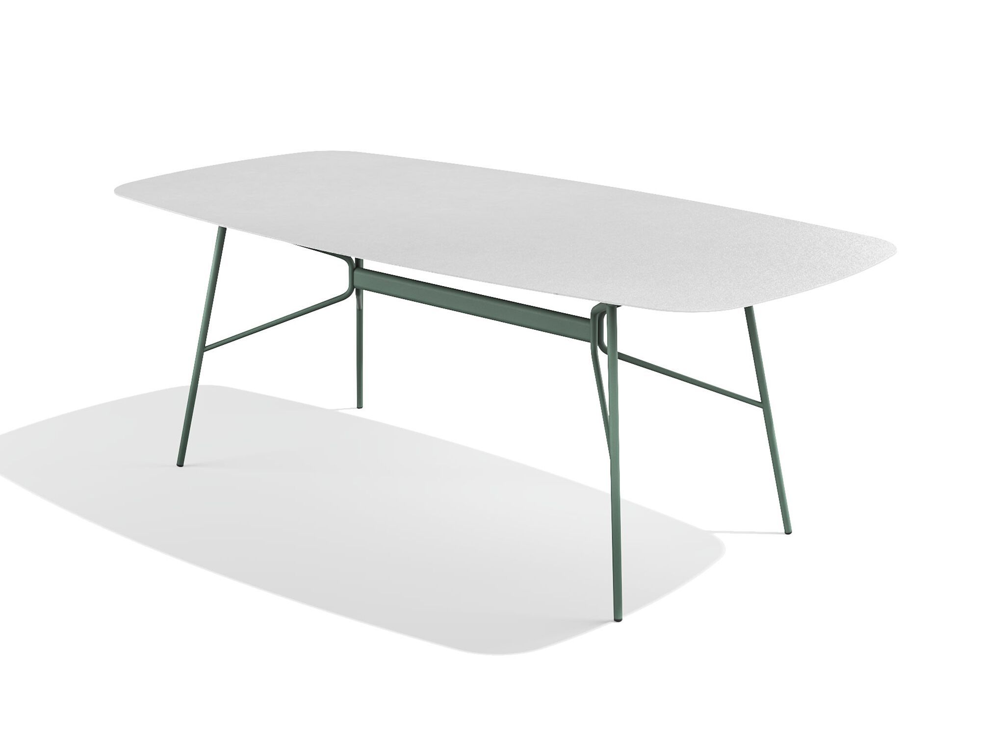 Прямоугольный стальной стол с порошковым покрытием BABEL D Kissi ARCH-00127648