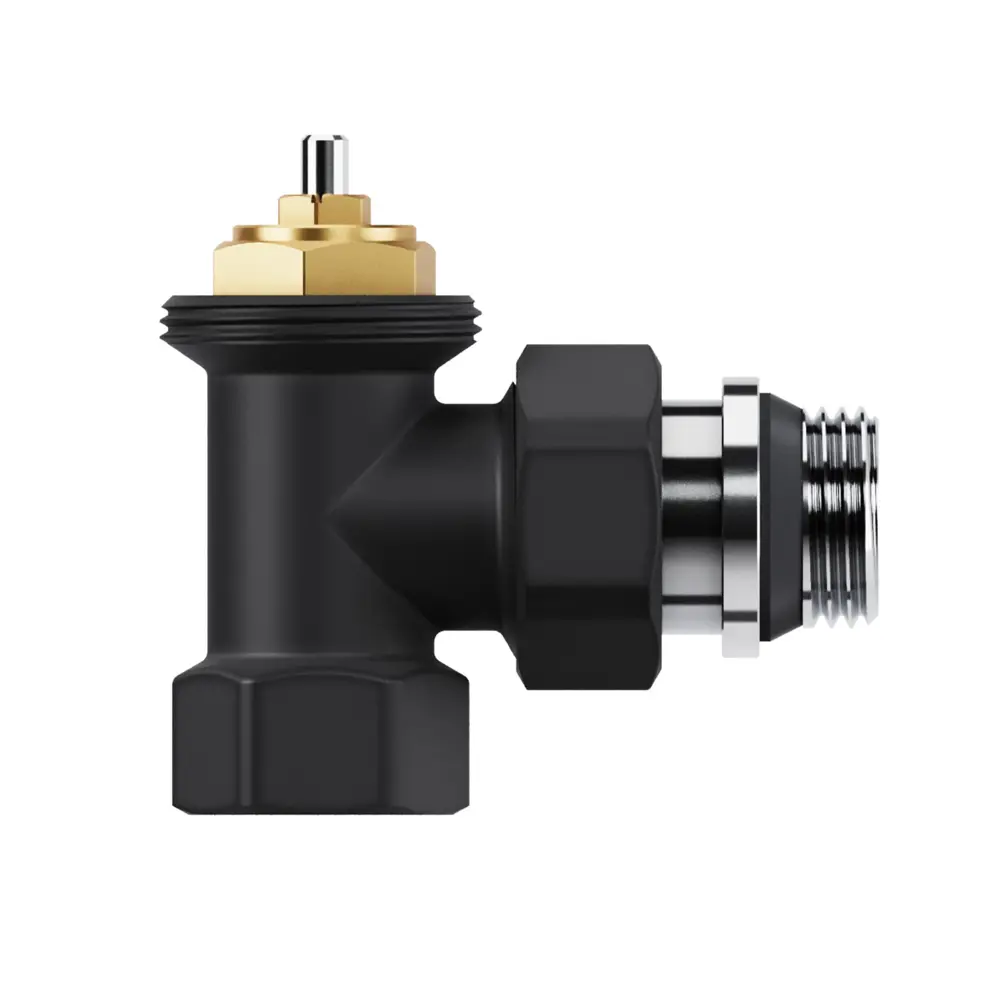 Термостатический комплект для радиатора угловой Royal Thermo 1/2" латунь цвет черный 89421543 STLM-2065415  - Вид №3