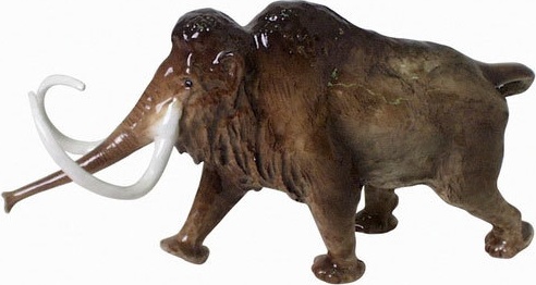 10570236 Императорский фарфоровый завод Скульптура "Мамонт" Фарфор твердый 