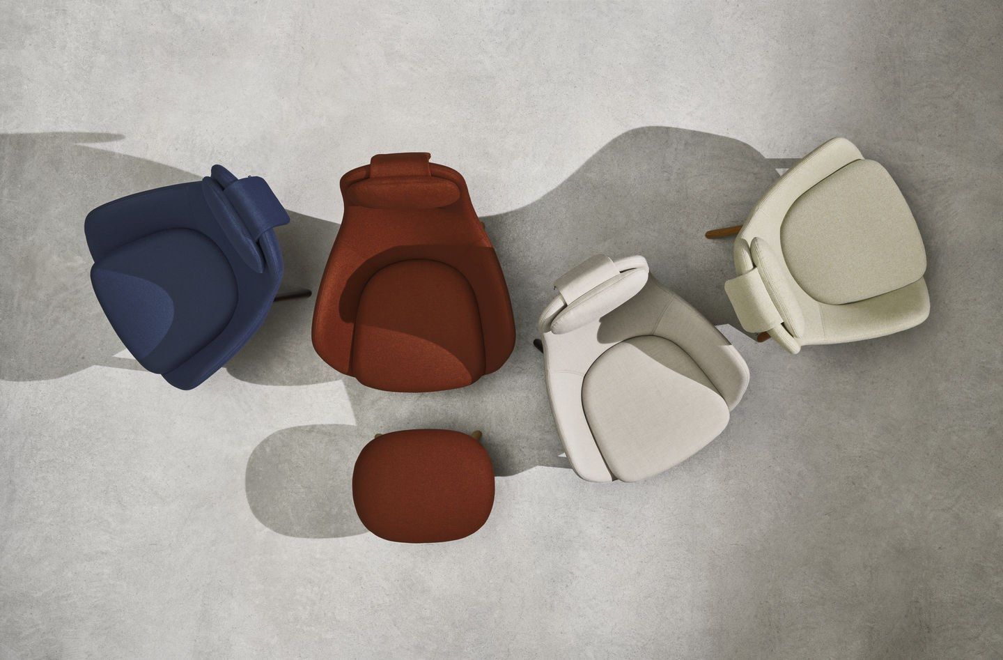 Тканевое кресло с подголовником VITRA HAL Lounge ARCH-00081015 - Вид №11