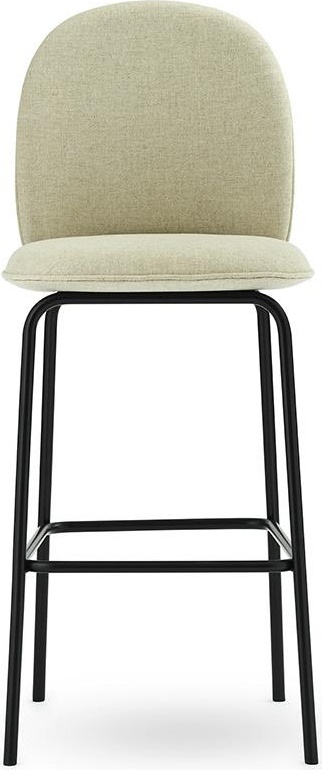 603119 Стул Bar, 75 см, полная обивка, черная сталь, лен Main Line Normann Copenhagen Ace - Вид №1