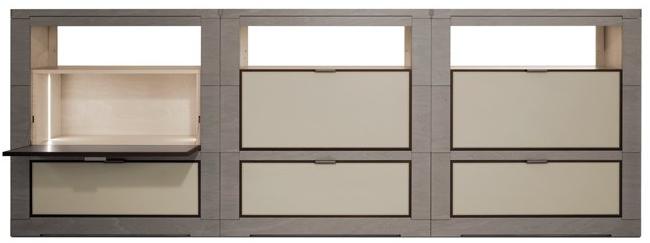 Giorgetti Отдельностоящий модульный книжный шкаф из дерева Oli sun-id-1479889 - Вид №3