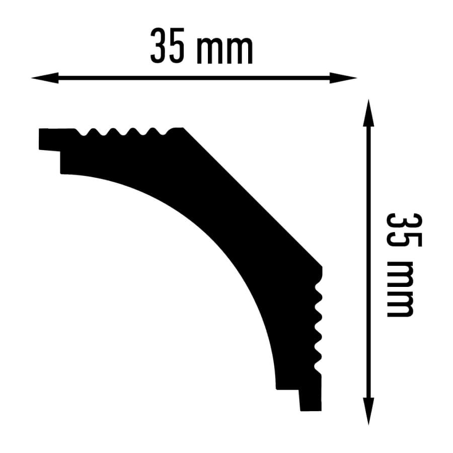 Уголок внутренний N 35/35 (25*4) STSR-2086 ПЛИНТЭКС  - Вид №1