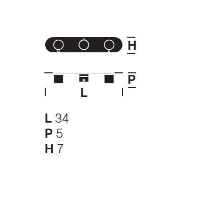 Смеситель для душа с пластиной Rexa MAE ARCH-00120613 - Вид №2