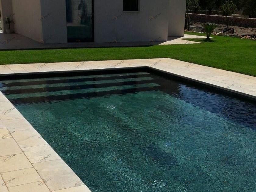 INDALO PISCINE Подземный бассейн с облицовкой из зеленого камня sun-id-1378990