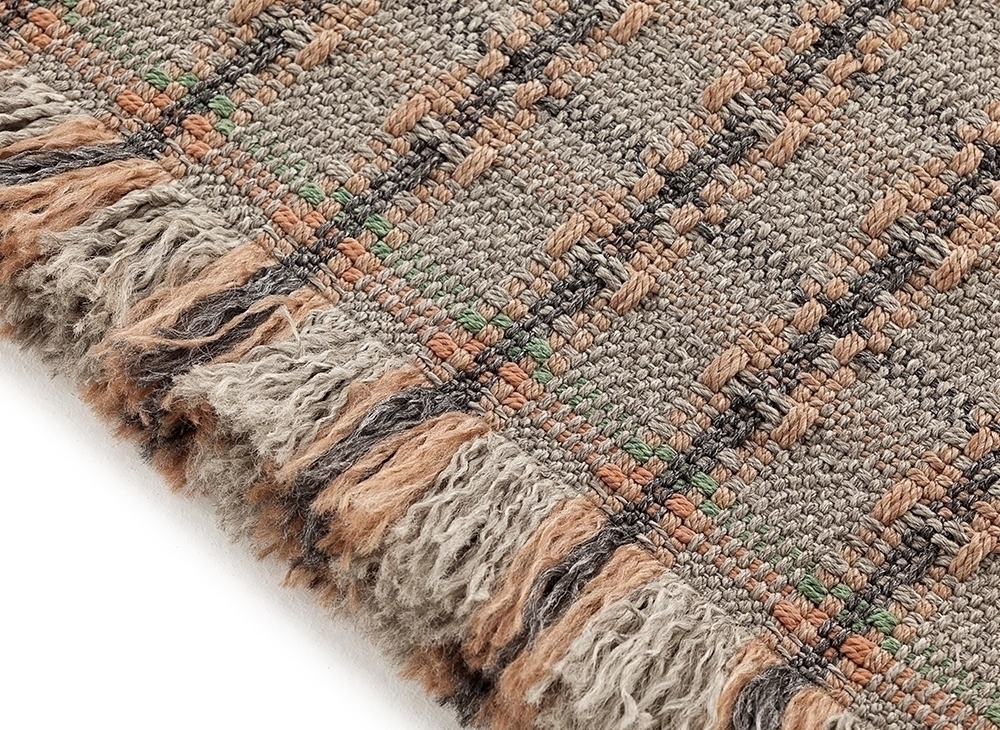 099944 Ковер GL Checks terracotta 200x300 см GAN Garden Layers - Вид №1