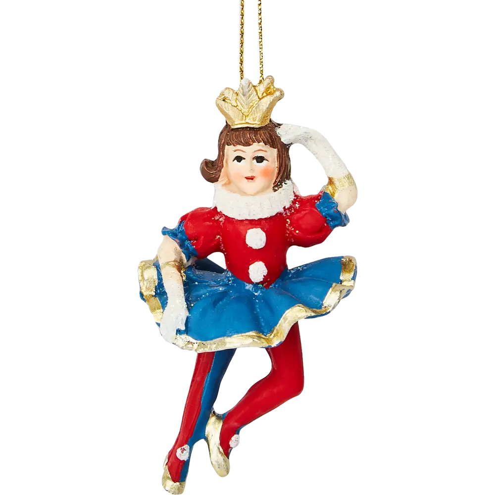 Подвесное украшение Christmas "Акробатка" 4x8.5x4.5 см полистоун красный/синий 82708481 STLM-2050365 Santreyd  - Вид №1