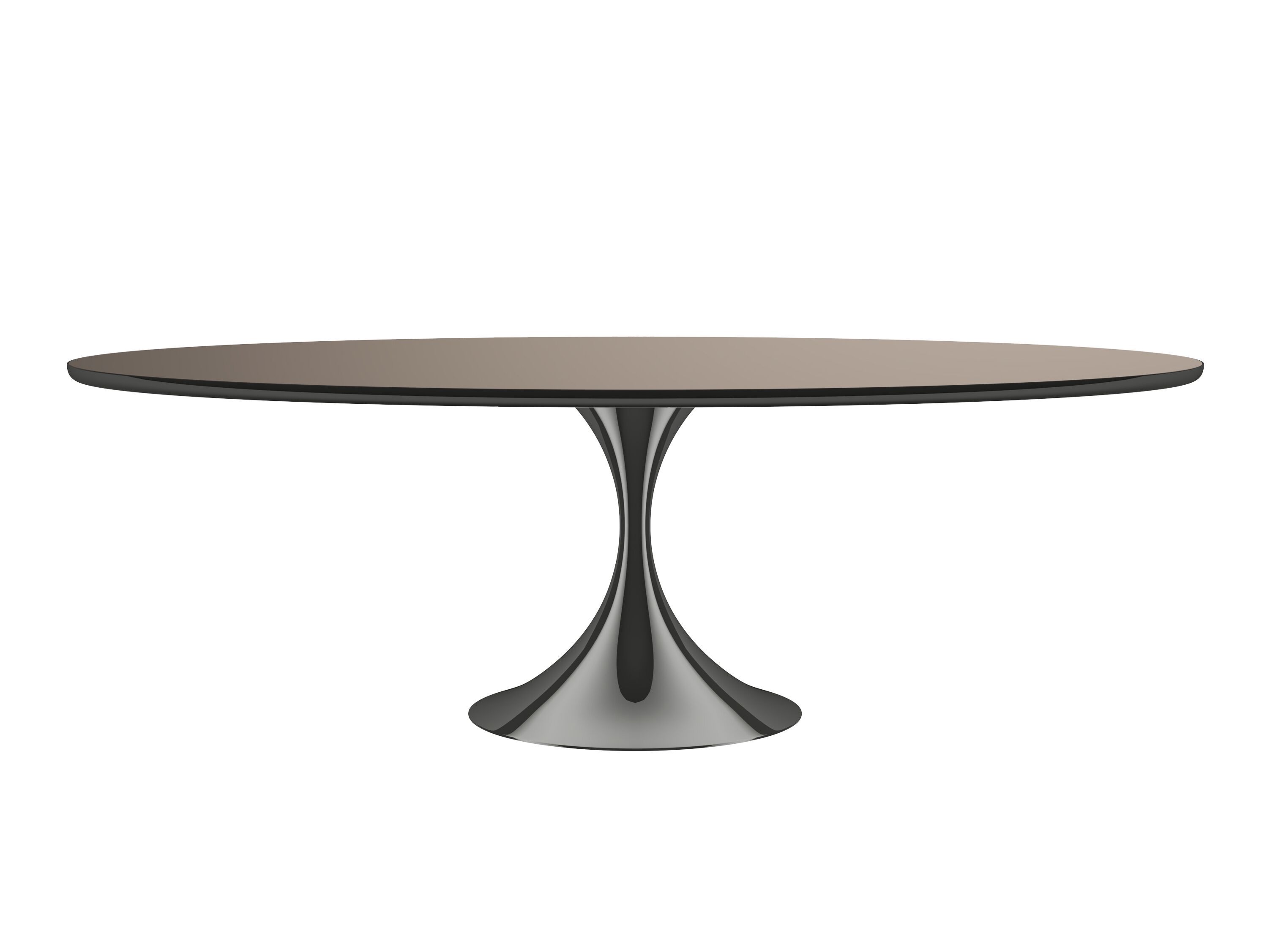 Овальный обеденный стол из зеркального стекла Caracole SEMPER ARCH-00023320 - Вид №9