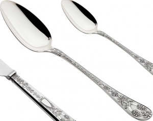 10663889 Odiot Набор столовых приборов Odiot "Наполеон" (серебро 925) на 6 персон 24 предмета Серебро 925