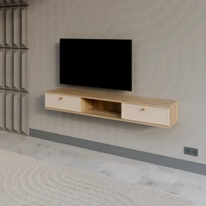 Тумба под телевизор KONSENSA Амьен 150x20x30 см ЛДСП цвет бежевый