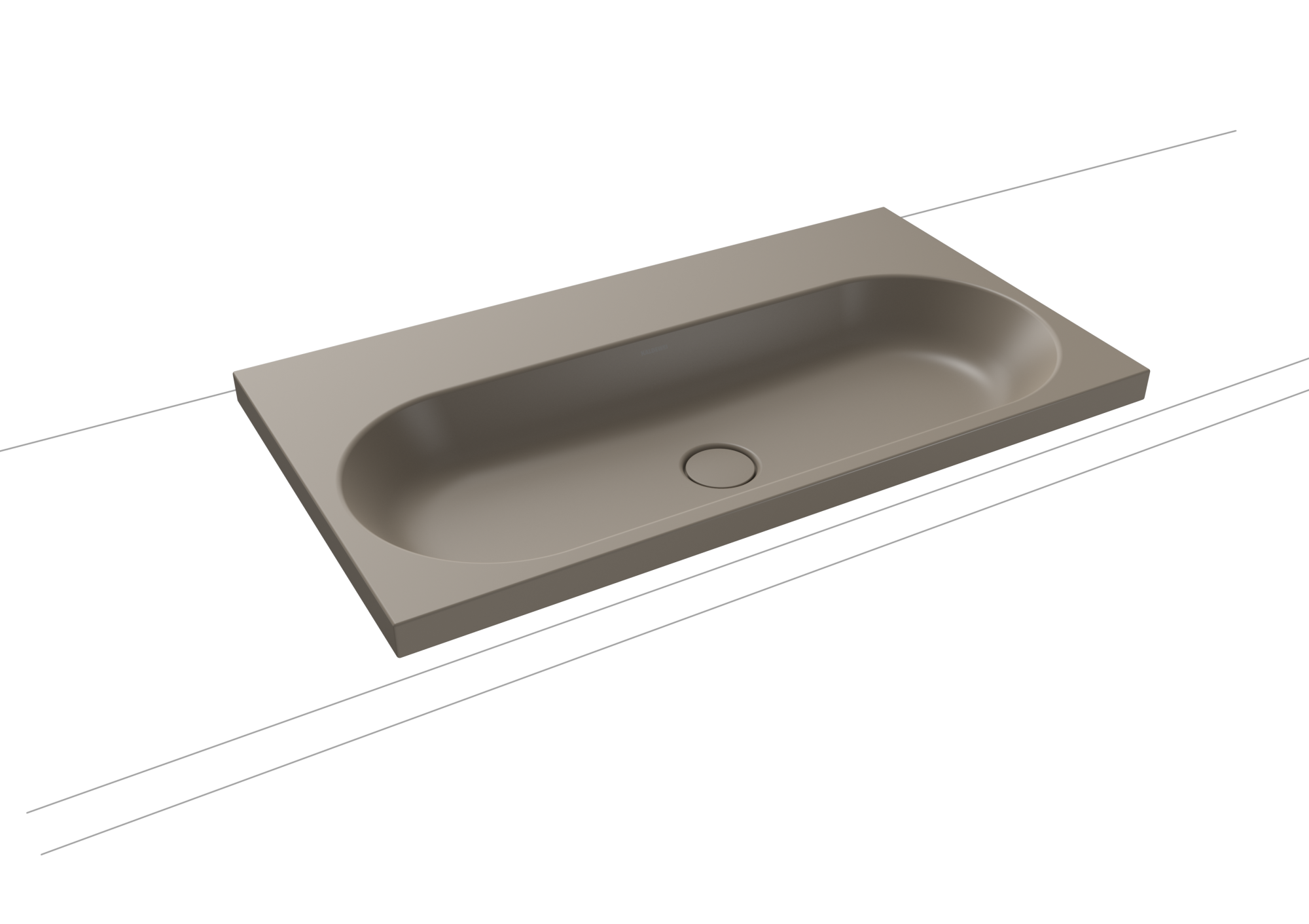 Умывальник KALDEWEI Сталь эмалированная 3056 448 теплый серый 60 30563319448