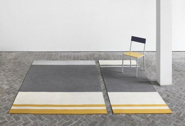 valerie_objects Прямоугольный коврик ручной работы из шерсти в полоску  V7017003l/m/s  - Вид №4