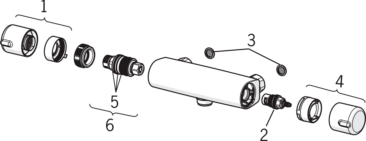 Oras 7471 Смеситель для душа 7471 Nova Хром  - Вид №8
