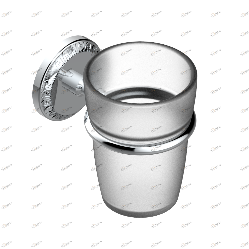 U94-536 Стакан настенный для зубных щёток Thg-paris Malmaison cristal Хром U94-536 CAT.A