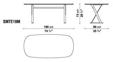 Maxalto Прямоугольный стол со столешницей из МДФ Pathos sun-id-1494695 - Вид №4