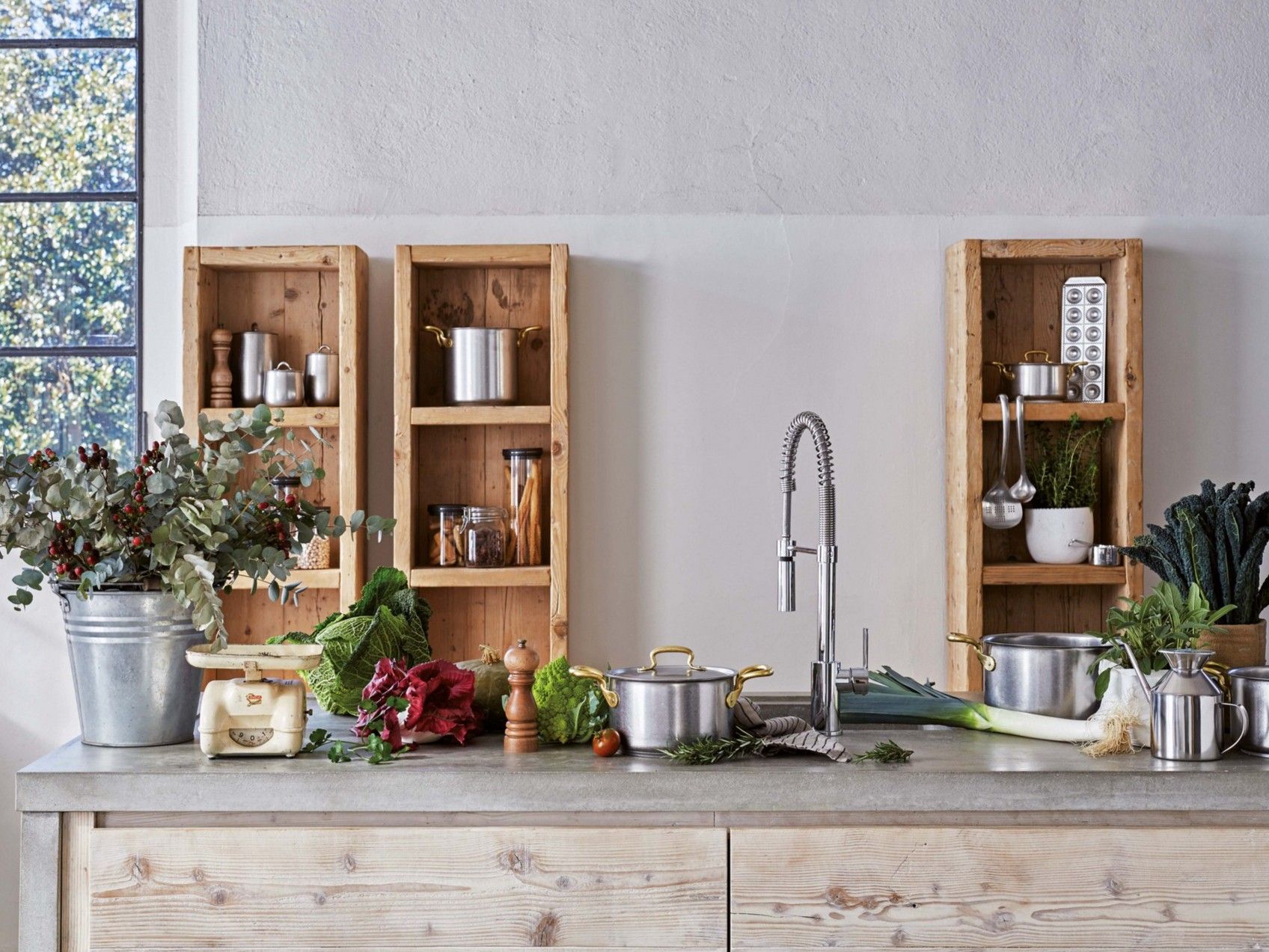 Высокий горшок из нержавеющей стали с крышкой с ручками Sambonet 1965 Винтаж ARCH-00081224 - Вид №3