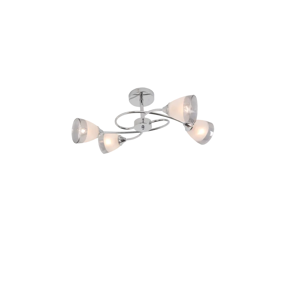 Люстра потолочная «Costa» 24000-4 4 лампы 12 м² цвет серебристый SCHAFFNER STLM-2120557