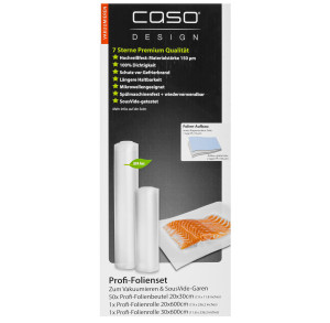 9297256 Набор рулонов для вакуумного упаковщика CASO 7 Sterne 20*30-50 20/30*600