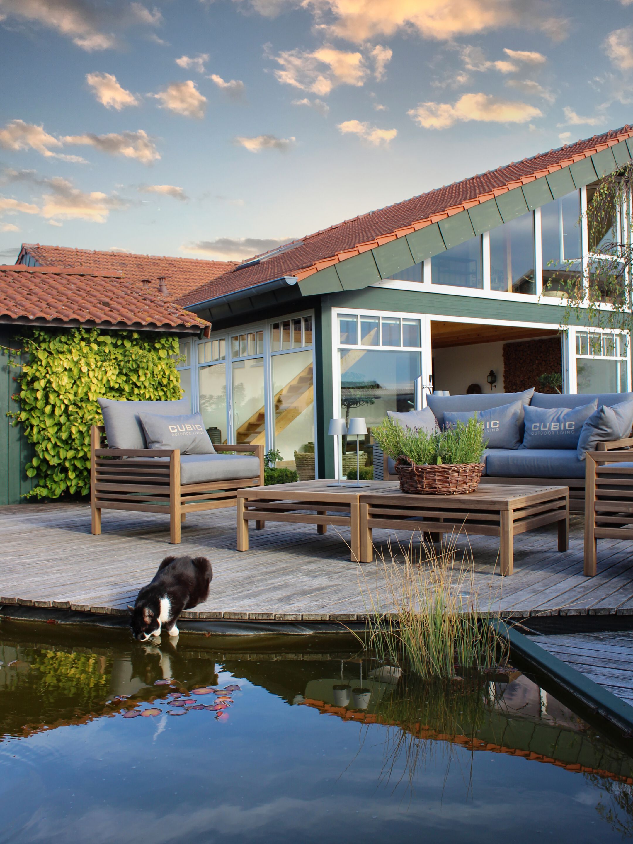 Гостиная деревянный сад набор CUBIC OUTDOOR LIVING CUBIC LOUNGE ARCH-00021624