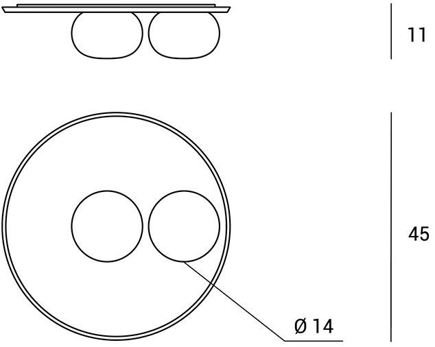 Miloox Настенный светильник / потолочный светильник из металла  1744.181  - Вид №5