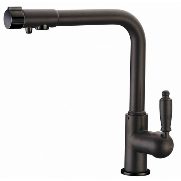 Zorg ZR 320 YF-33 чёрный металл Смеситель для кухни Zorg 315х265 мм  - Вид №1