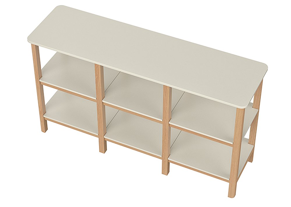 Стеллаж низкий Classic молочный ELLIPSE ELLIPSE CLASSIC 351704 Молочный Santreyd  - Вид №3