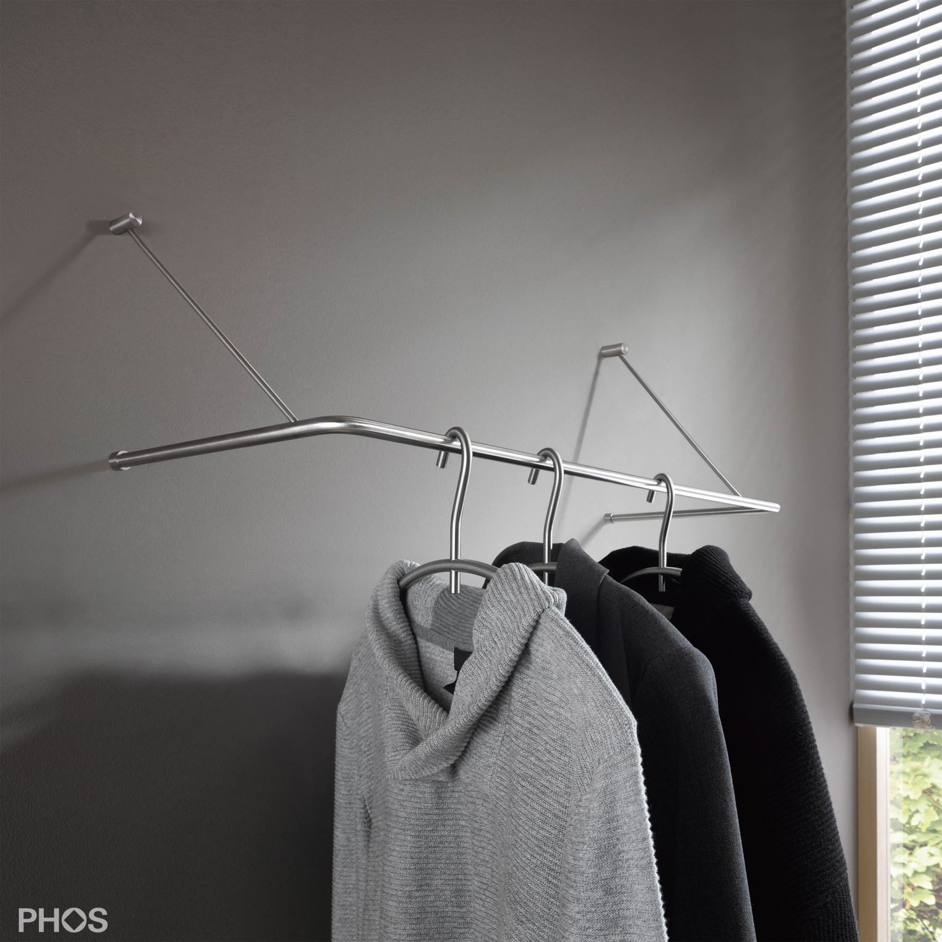 GU1-600 П-образная вешалка, 1 панель, ширина 60 см. PHOS 