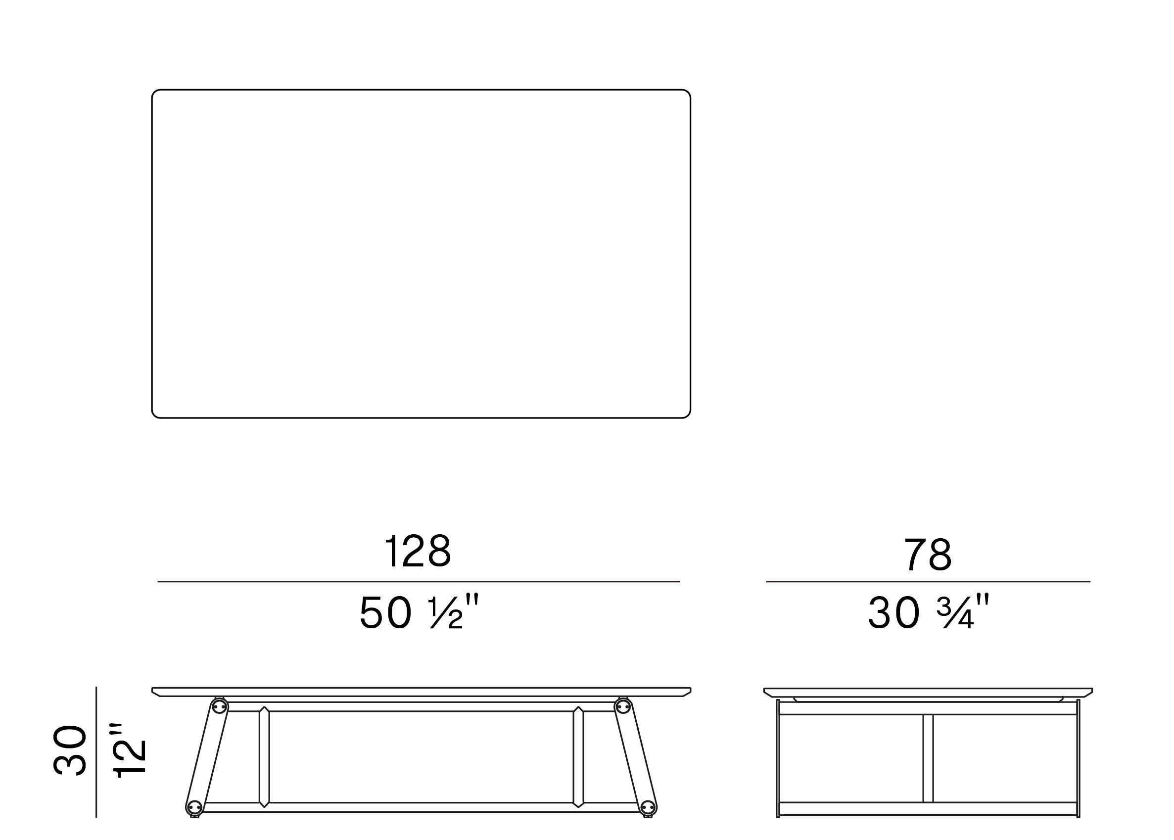 Низкий садовый стол из стали и дерева Potocco Soul ARCH-00021608 - Вид №3