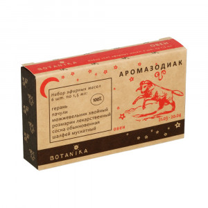 11661 Набор аромамасел Знаки Зодиака 1.5 мл 6 шт. Овен 02200 Botanika