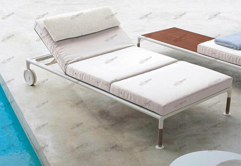 B&B Italia Outdoor Садовая кушетка из ткани Recliner на колесиках Springtime sun-id-1393660