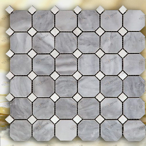 МОЗАИКА ИЗ НАТУРАЛЬНОГО КАМНЯ  M033+M001-BP NATURAL OCTAGON M033M001BP