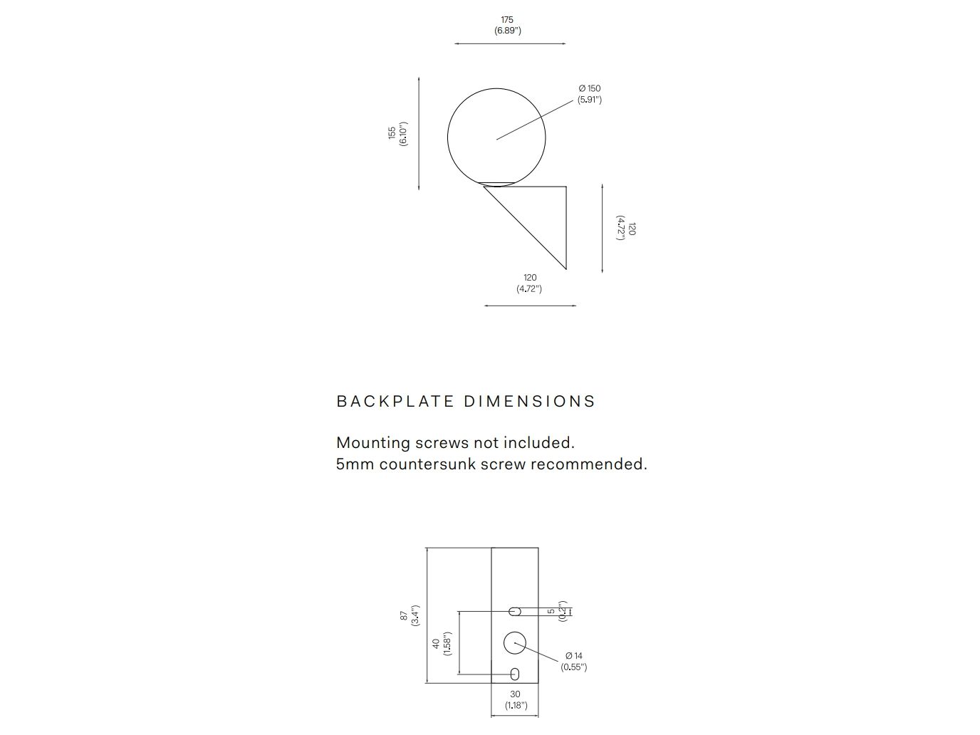 Латунный светодиодный настенный светильник Michael Anastassiades Brass Architectural ARCH-00050532 - Вид №1