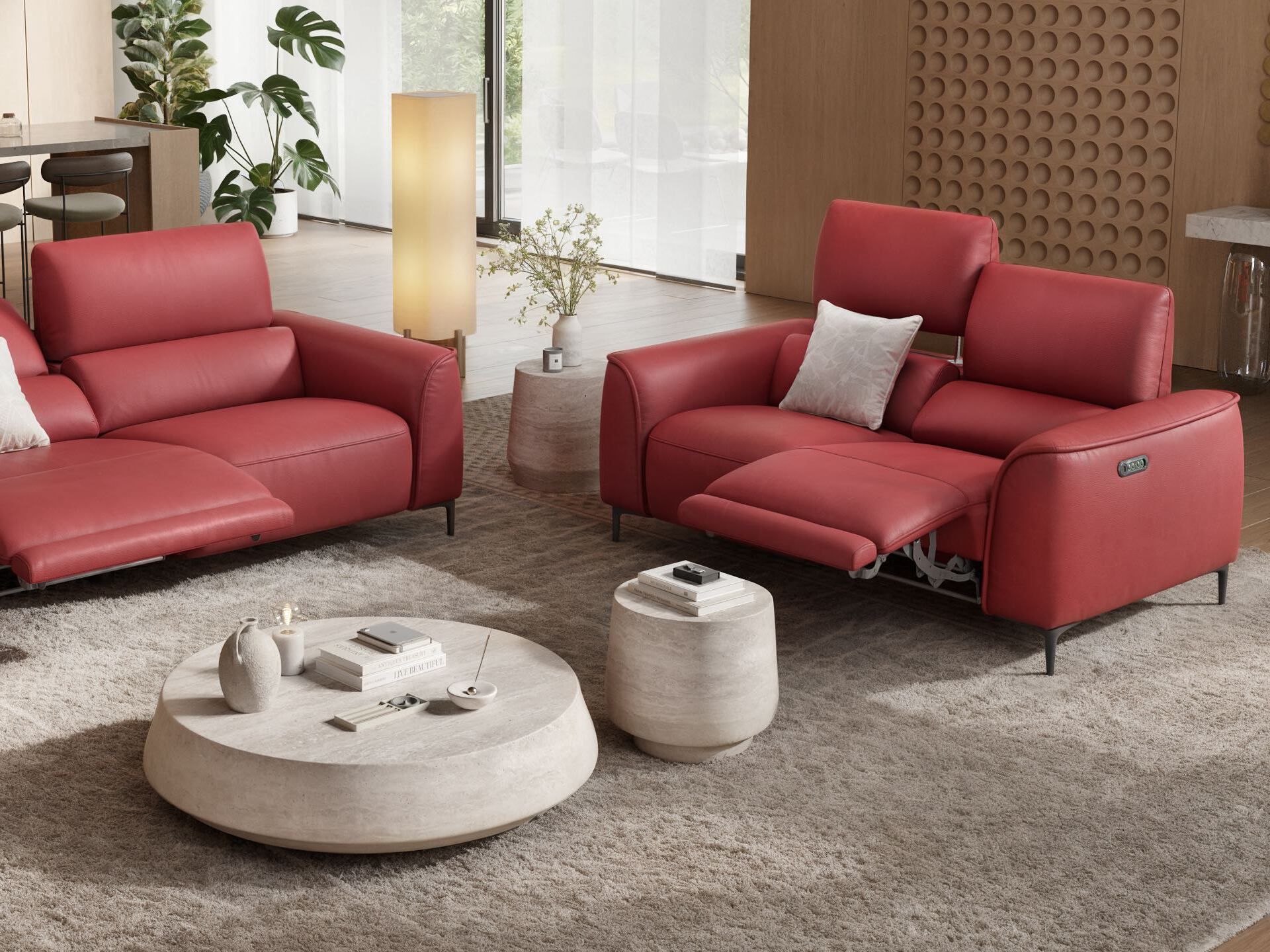 2-местный кожаный диван Sofanella Комо ARCH-00015344 - Вид №1